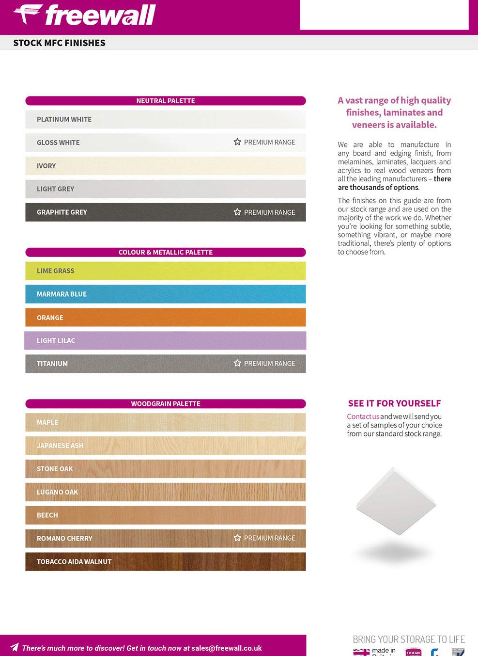 Frewall Swatches