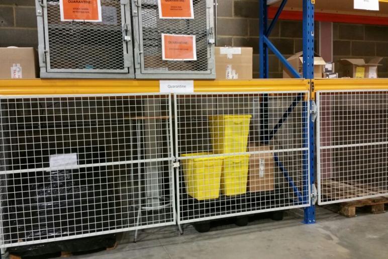 Pharmaceutical security mesh door