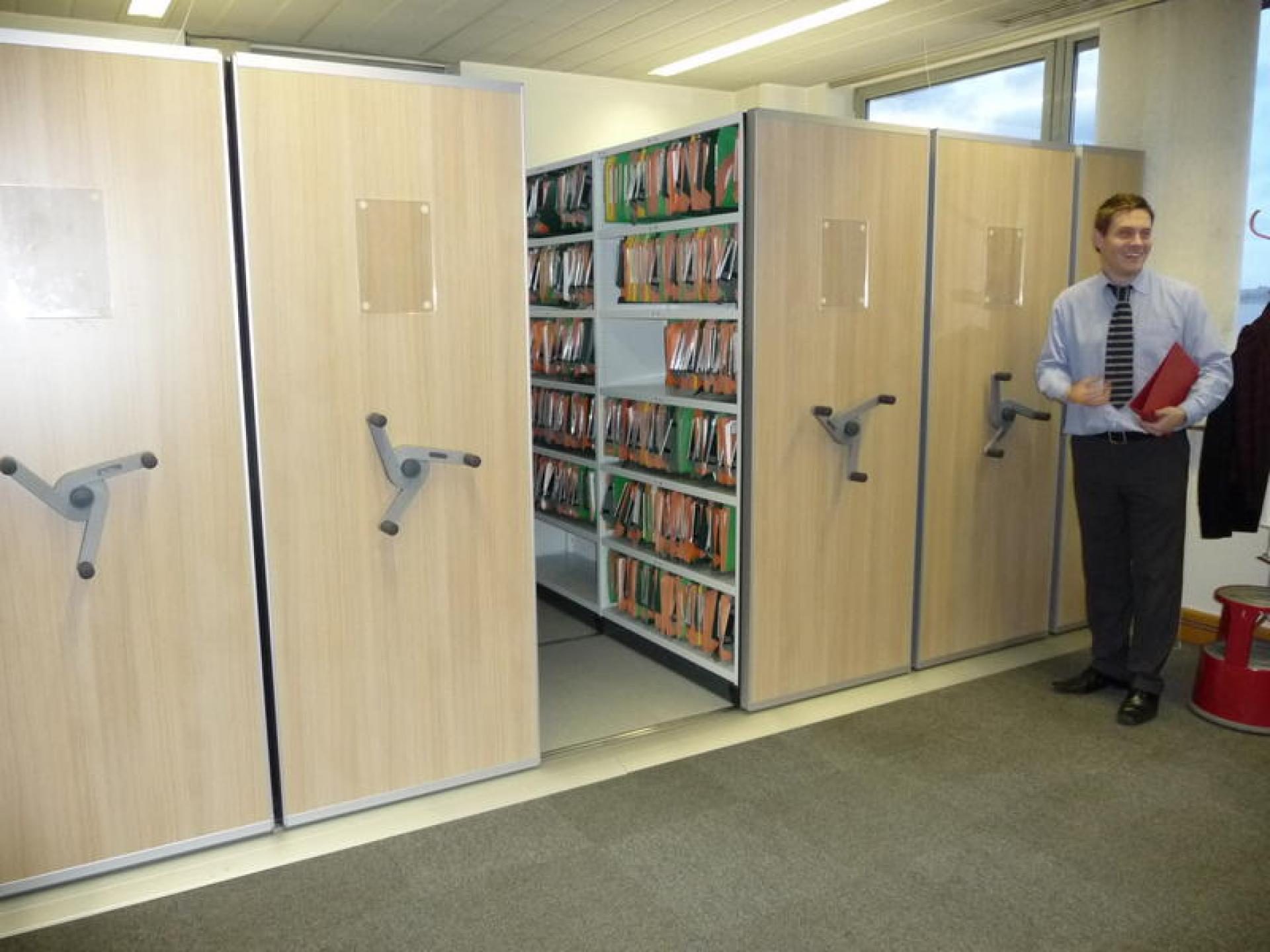 Installed mobile storage solution
