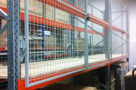Bolt-on mesh doors 1100mm x 2700mm pallet racking